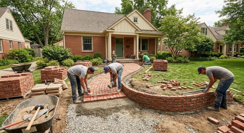 Brick Landscaping Installation in Norwalk, CT
